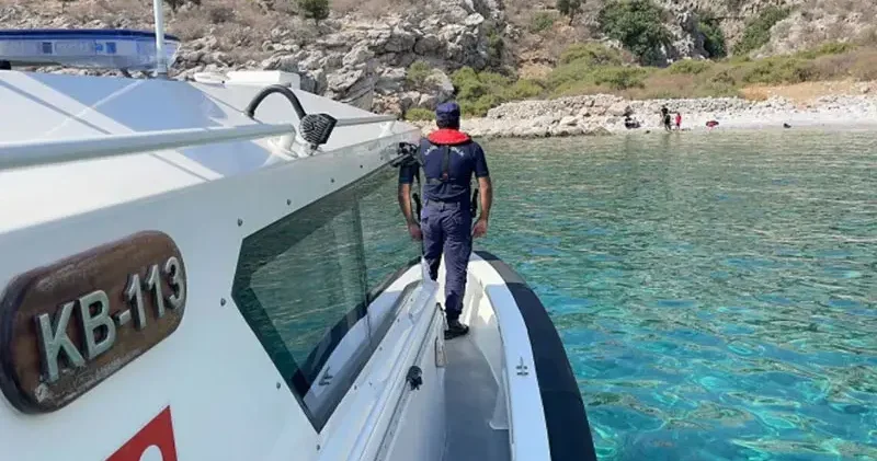 Marmaris te 20 göçmen yakalandı, 14 göçmen kurtarıldı