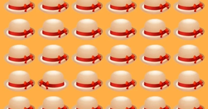 Doğru sonuca ulaşmak için 130 IQ gerekiyor! Resimdeki farklı şapkayı 6 saniyede bulan dahi sayılıyor