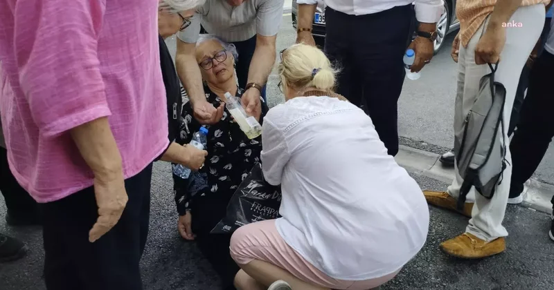 Tutuklu CHP li başkanın annesi hastane önünde fenalık geçirdi
