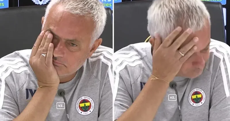 Acı haberi basın toplantısında alan Mourinho gözyaşlarını tutamadı