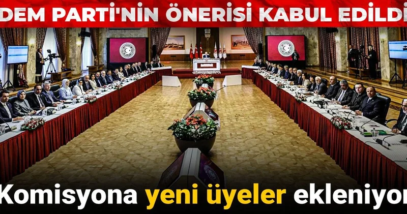 DEM Parti nin komisyona yeni üye önerisi kabul edildi