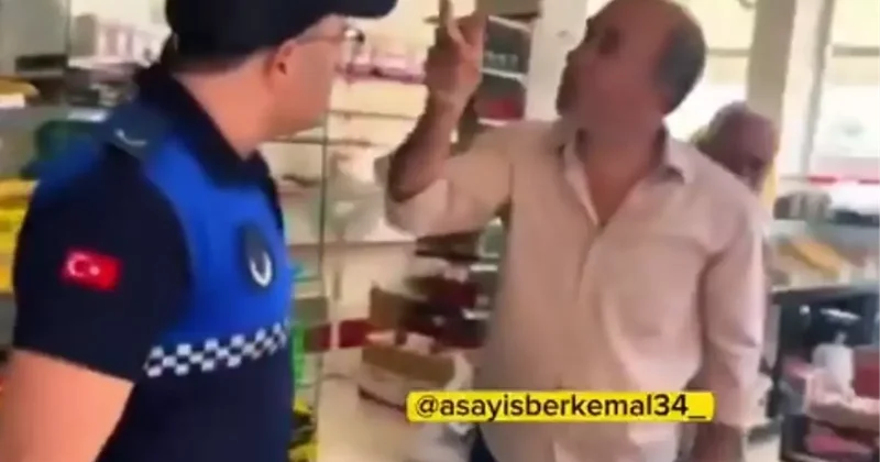 Esnaf, rezilliği ortaya çıkınca zabıtaya saldırdı, yetmedi tehdit etti
