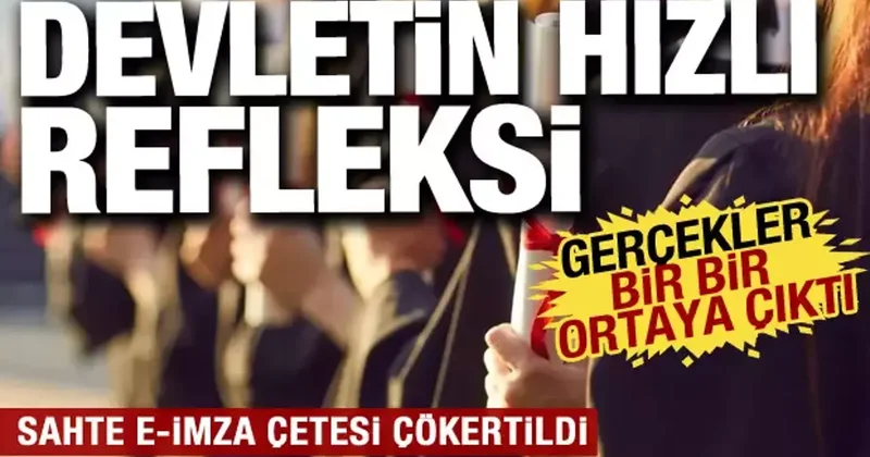 Sahte E İmza çetesi çökertildi: Sosyal medya iddiaları boşa çıktı!