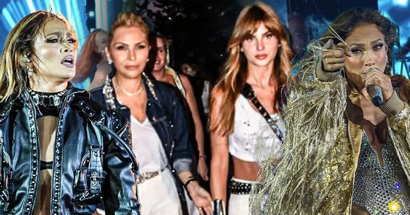 JLo konserinde gözler Arzu Sabancı ve gelini Nazlı Sabancı daydı