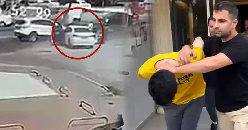 Yakalanmamak için her şeyi yaptı! Polisten kaçarken sivil polis aracına çarptı