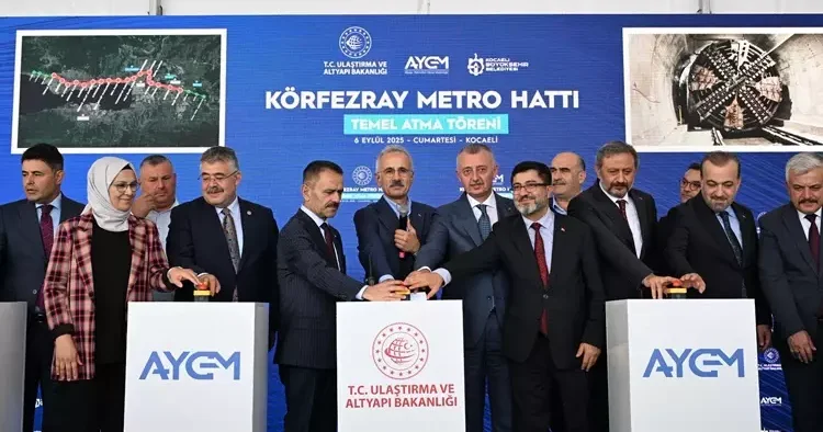 Körfez e 28,5 kilometrelik dev metro hattı! Temeli atıldı