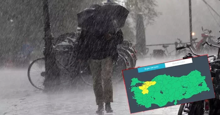 Dikkat! Meteoroloji il il uyardı: 8 kentte sarı alarm! 6 10 Eylül 2025 hava durumu tahminleri...