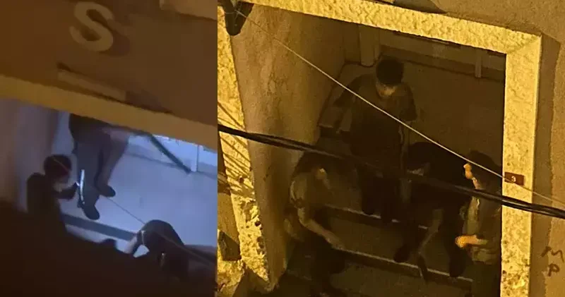 Kağıthane de pompalı tüfekle kapı önünde fotoğraf çektirdi