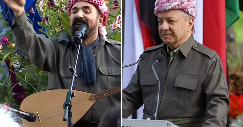 Görüntü Irak tan değil Paris ten! Barzani Kürtler için tarihi bir gün dedi, Şivan Perwer coştu