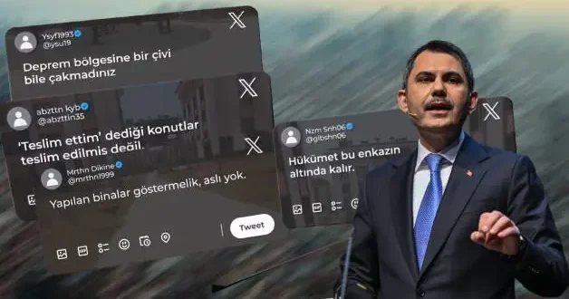 Bakan Murat Kurum dan Yapılan binalar göstermelik aslı yok yorumuna müthiş cevap