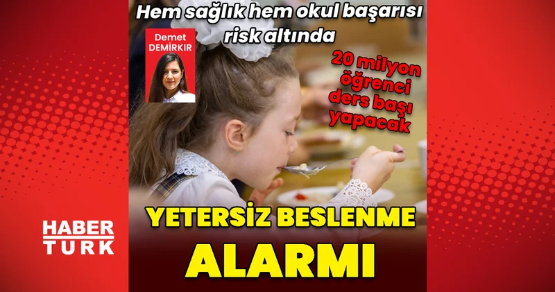 Çocuklarda yetersiz beslenme alarmı! Hem sağlık hem okul başarısı risk altında Sağlık Haberleri