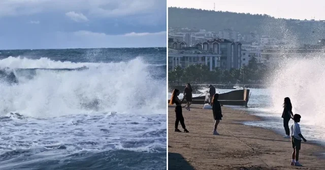 Samsun da olumsuz hava şartları nedeniyle denize girmek yasaklandı Samsun Haberleri