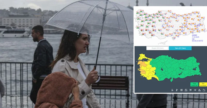 Meteoroloji saat verdi! 20 il için sarı ve turuncu alarm! Marmara ve Ege dikkat! Son dakika haberleri