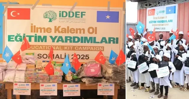 İDDEF’ten ihtiyaç sahibi öğrencilere eğitim seti hediyesi Afrika Haberleri