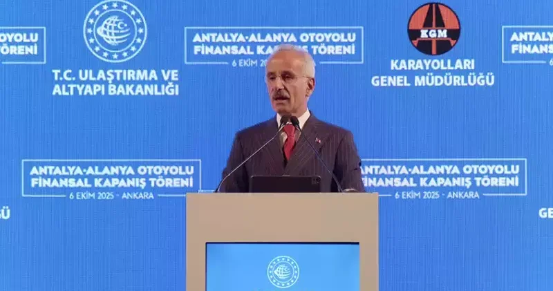 Bakan Uraloğlu: Antalya Alanya Otoyolu modern mühendisliğin örneklerinden biri olacak