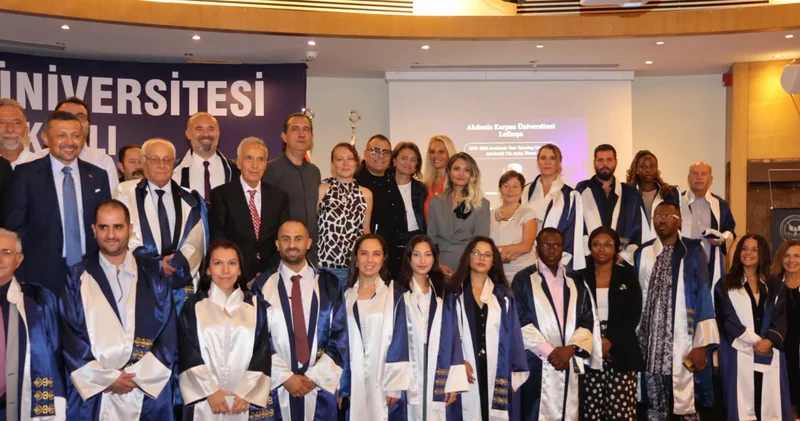 AKÜN’de akademik yıl törenle açıldı: KKTC Cumhurbaşkanı Tatar da katıldı