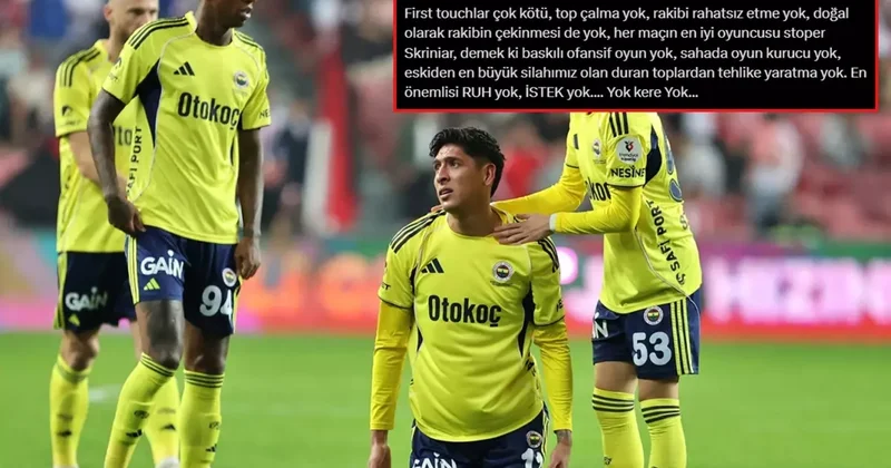 Puan kaybı sonrası çıldırdı! Ünlü şarkıcıdan Fenerbahçeli futbolculara büyük isyan