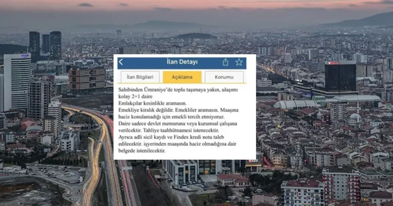 Emekliye kiralık değildir ilanı vermişti! Bakanlık cezayı kesti