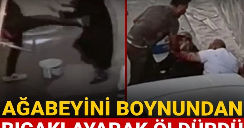 Ağabeyini boyundan bıçaklayarak öldürdü araya giren annesini tekmeledi! Kan donduran görüntüler ortaya çıktı