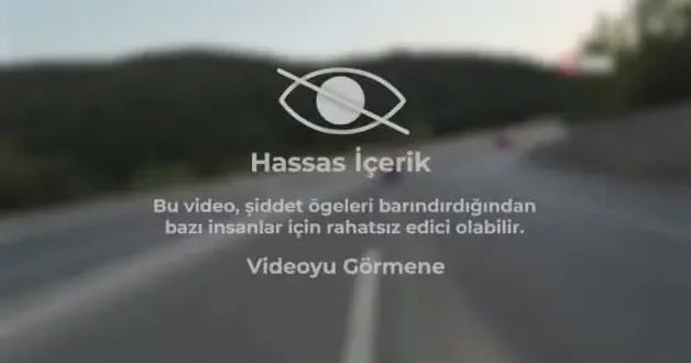 Çanakkale de feci motor kazası kamerada!