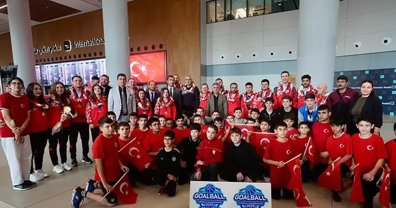 Avrupa şampiyonu Kadın ve Erkek Golbol Milli Takımları, yurda döndü Spor Haberleri