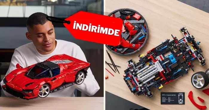 Mükemmel bir koleksiyon parçası: LEGO® Technic Ferrari Daytona SP3 indirimde