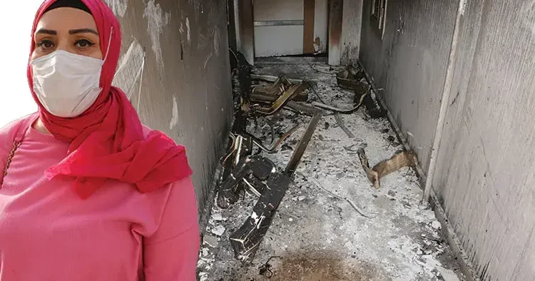 Diyarbakır daki yangından kurtulan şahıs korku dolu anları anlattı