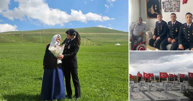 Ağrı da jandarmadan bayramda şehit ailelerine vefa ziyareti Gündem Haberleri