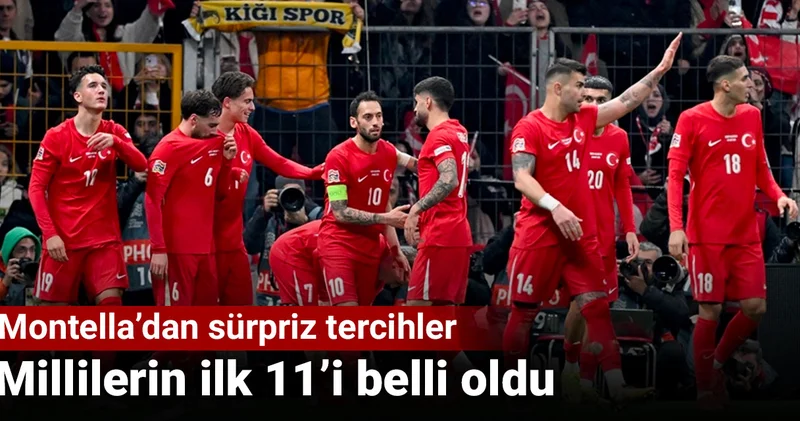 Milli takımın ABD maçı ilk 11 i açıklandı: Montella dan sürpriz tercihler