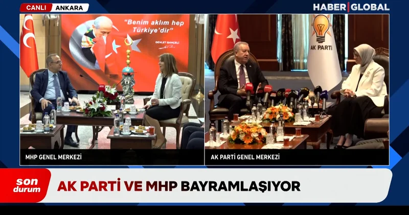 Cumhur İttifakı nda bayramlaşma mesaisi: AK Parti ile MHP arasında bayramlaşma gerçekleşti