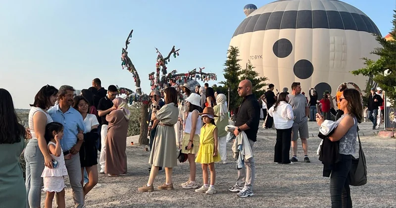 Kapadokya’da bayram tatili yoğunluğu
