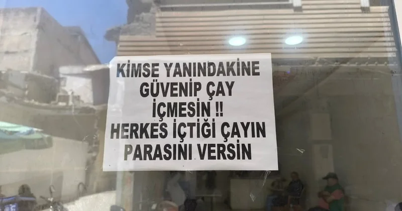 Çay içip ücret ödemeden gidenlerden bıkan esnaf çareyi böyle buldu Sözcü Gazetesi