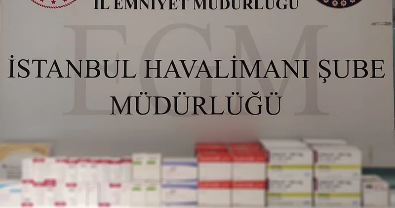 İstanbul da yurt dışına ilaç götürmeye çalışan 5 kişi yakalandı