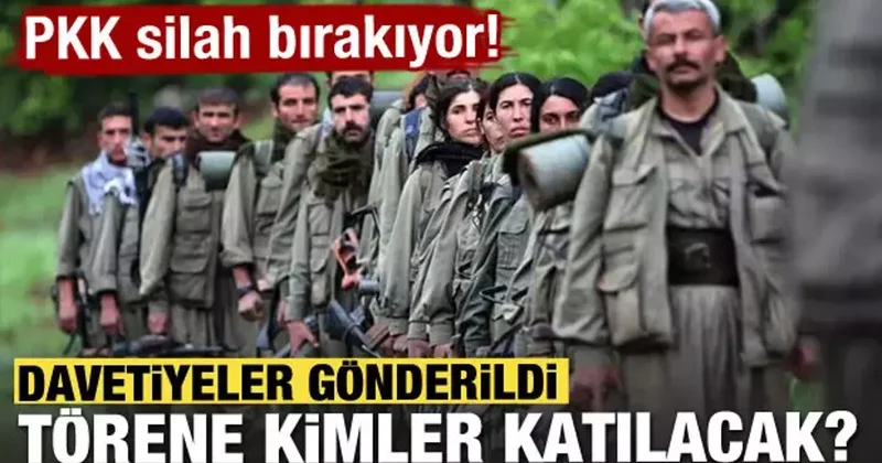 PKK silah bırakıyor! Törene kimler katılacak?