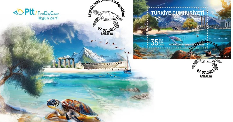 PTT den AKDENİZ 2025 konulu anma pulu ve ilk gün zarfı