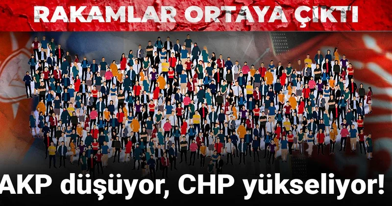 AKP düşüyor, CHP yükseliyor! Rakamlar ortaya çıktı