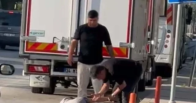 Motosiklet sürücüsüne darp kamerada; 2 gözaltı İzmir Haberleri