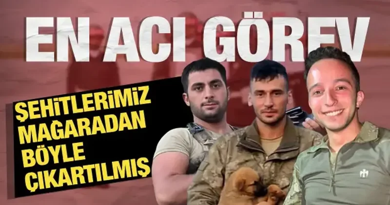 Metan gazı faciasında yeni detay: Askerlerimiz mağaradan böyle çıkartılmış!