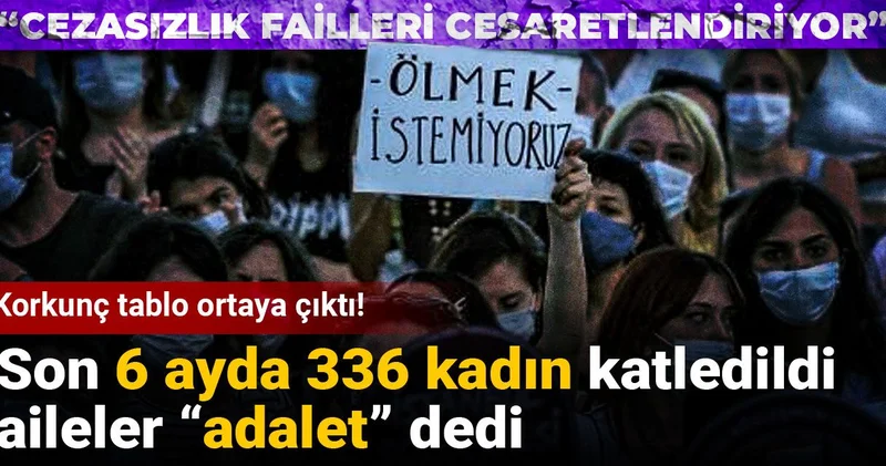 Korkunç tablo ortaya çıktı! Son 6 ayda 336 kadın katledildi, aileler “adalet” dedi