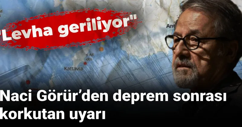Naci Görür’den deprem sonrası korkutan uyarı: Levha geriliyor