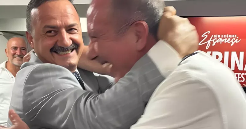 Kırkpınar da karşılaşan Ağıralioğlu ve İnce güreşe tutuştu