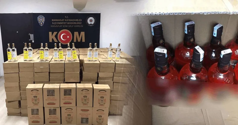 Antalya’da sahte içki imparatorluğu çöktü!
