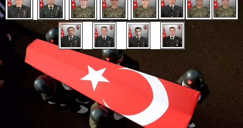 Şehit 12 askerimizin kimlikleri belli oldu