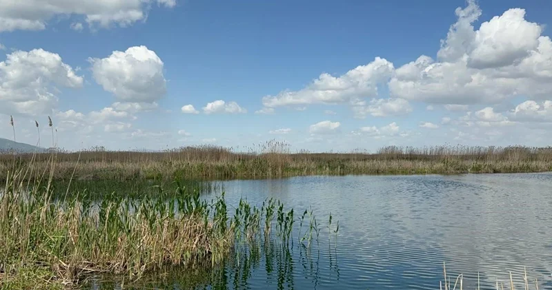 Motosikletli doğaseverler Eber Gölü için bir araya geldi