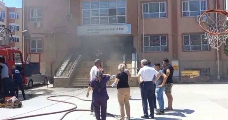 İlkokulda yangın paniği!