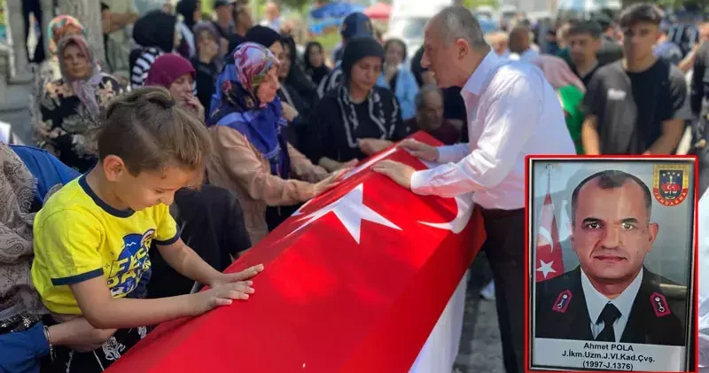 Kanserden ölen uzman jandarma, askeri törenle toprağa verildi