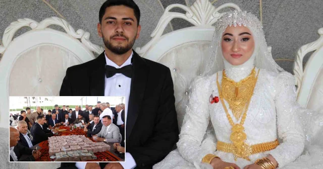Aşiret düğününde gelin ve damada takılan miktar dudak uçuklattı Gündem Haberleri
