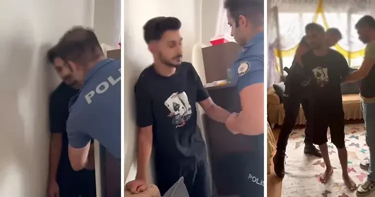 Polis her yerde onu arıyordu... Evdeki rafın arkasında yakalandı