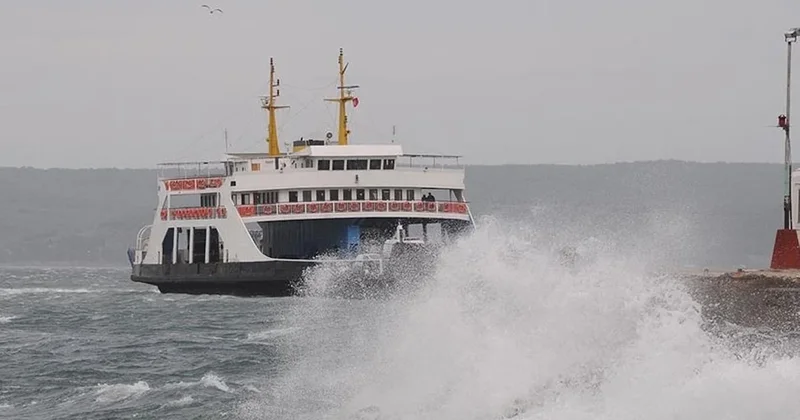 Güney Marmara da fırtına nedeniyle bazı feribot seferleri iptal edildi Sözcü Gazetesi