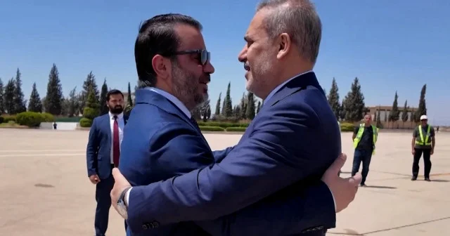 Bakan Fidan a Şam da samimi karşılama VİDEO İZLE